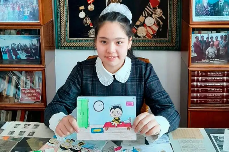 Almaty oblysynda oqýshy hıkaıany komıks arqyly jetkizedi