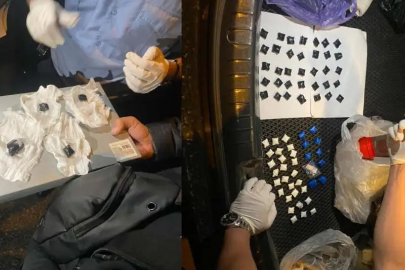 Полицейские Алматы изъяли 115 свертков синтетического наркотика