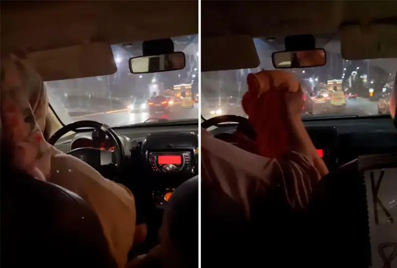 Автоледи с грудничком на руках заметили в столице