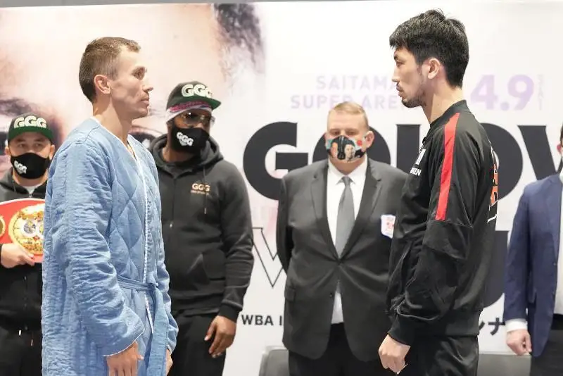 Головкин и Мурата прошли взвешивание перед боем за титулы IBF и WBA Super