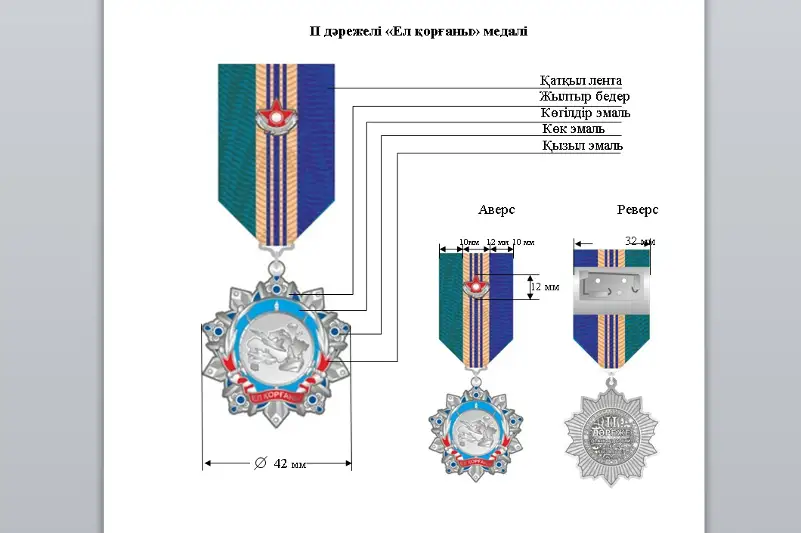 Президент &laquo;Ел қорғаны&raquo; медалін тағайындады