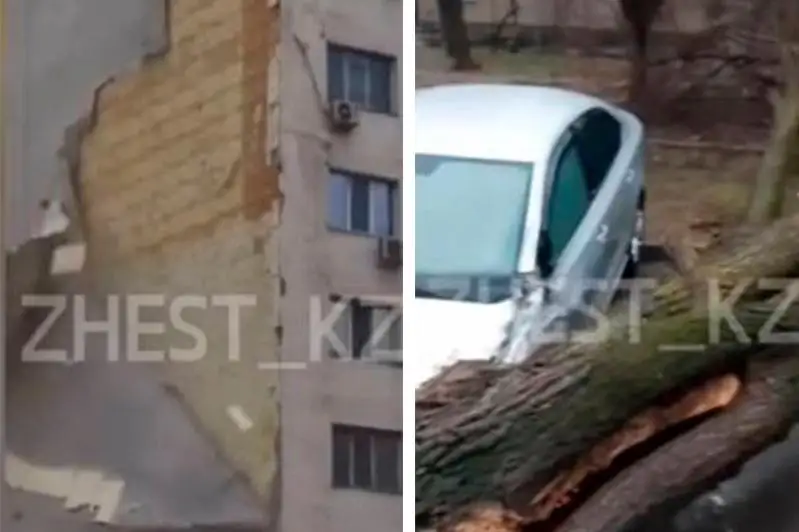 Сильный ветер в Алматинской области: сколько людей, зданий и авто пострадало