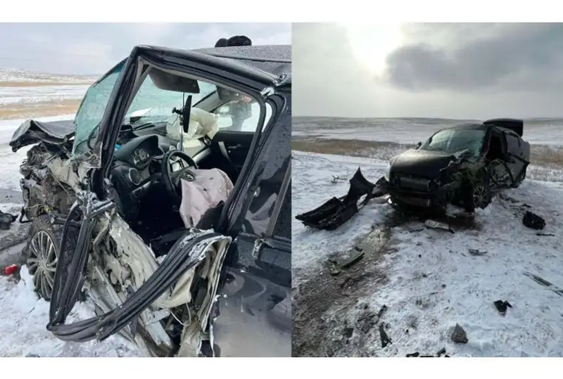 50 ДТП произошло из-за снегопада и гололеда в Караганде