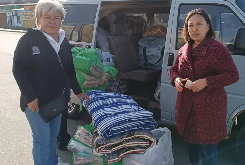 Пункты приема гумпомощи пострадавшим от пожара открыты в Костанае