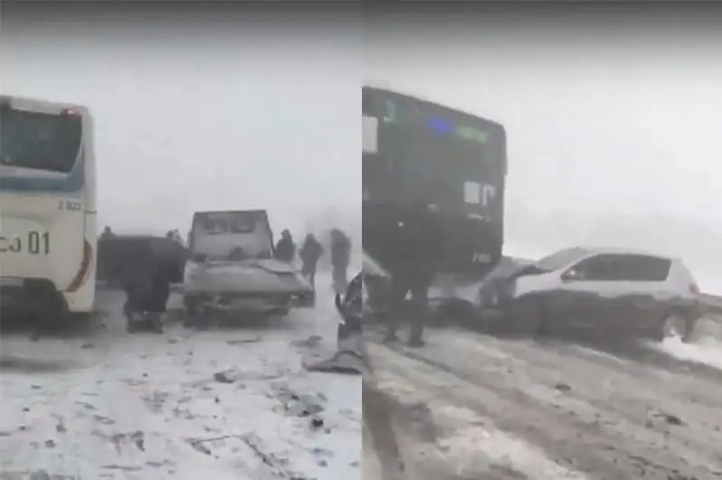 Крупное ДТП произошло на въезде в столицу