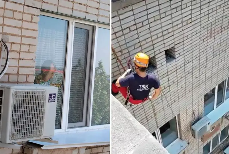 Оралда сегізінші қабаттағы терезеде тұрған 2,5 жастағы бала құтқарылды