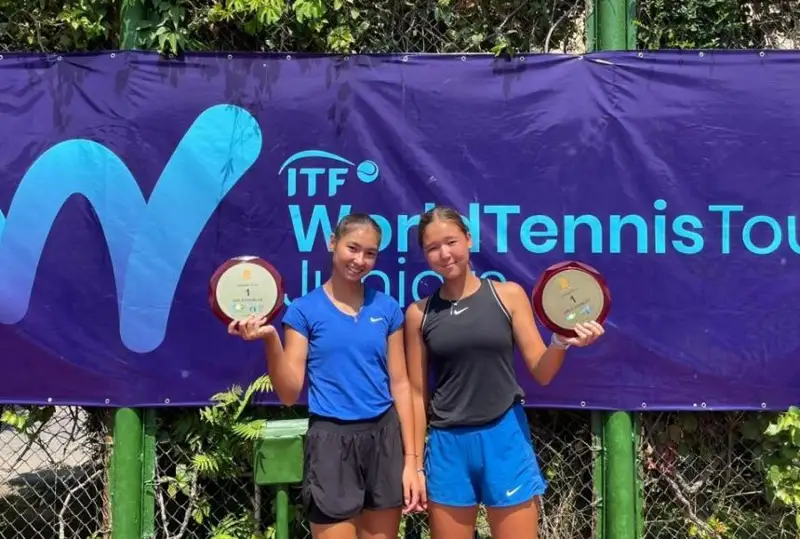 Юные казахстанские теннисистки выиграли седьмой совместный титул ITF