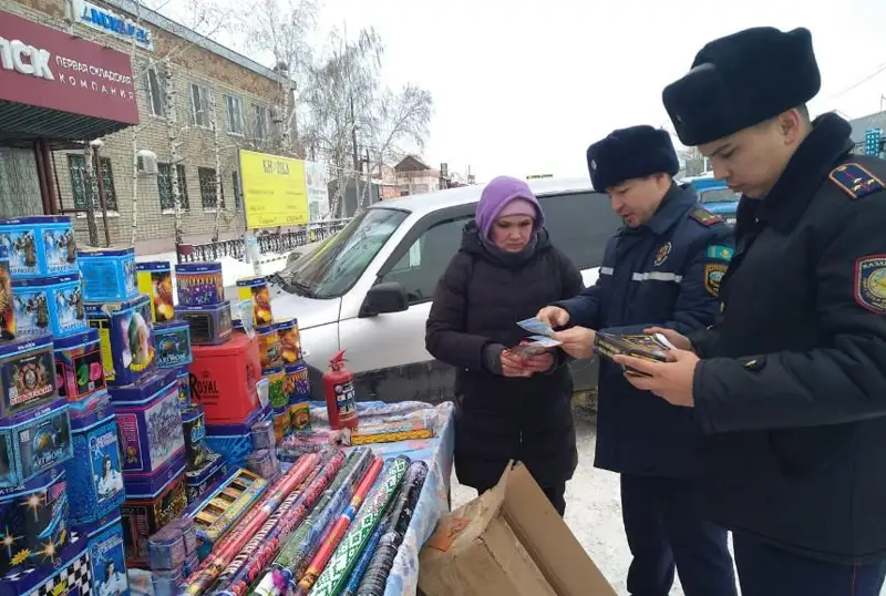Десятки продавцов пиротехники привлечены к ответственности в Костанайской области