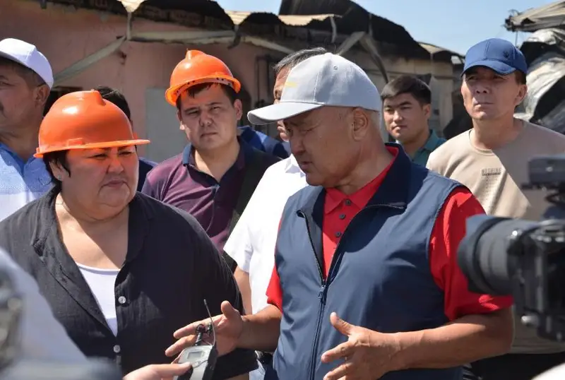 Пострадавшие от пожара предприниматели не останутся без помощи - У. Шукеев