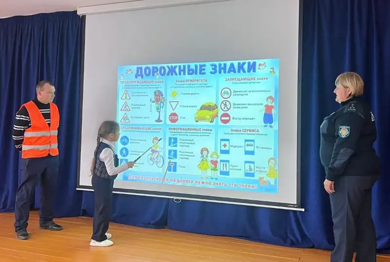 Дорожники запустили республиканскую акцию для учащихся школ