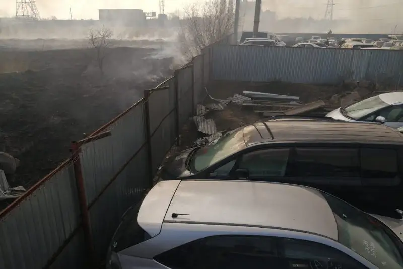 Петропавлда айыппұл тұрағына қойылған 5 көлік өртеніп кетті
