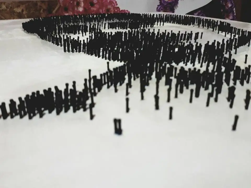 Алматылық суретші Алаш көсемінің портретін шегемен салды