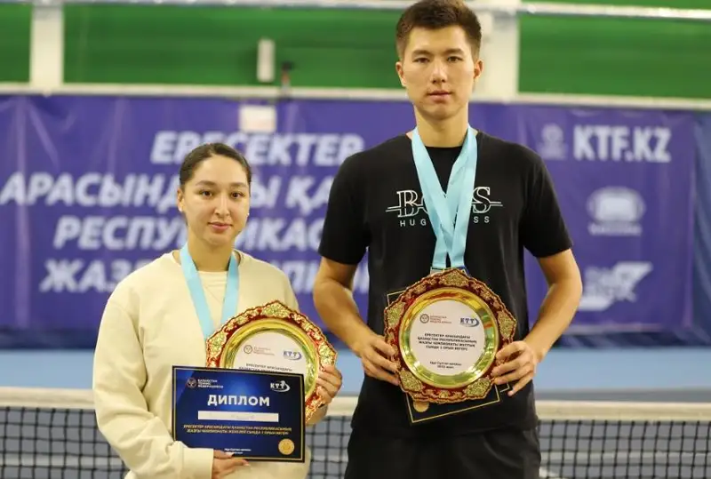 Теннисисты Бейбит Жукаев и Гозаль Айнитдинова стали чемпионами Казахстана
