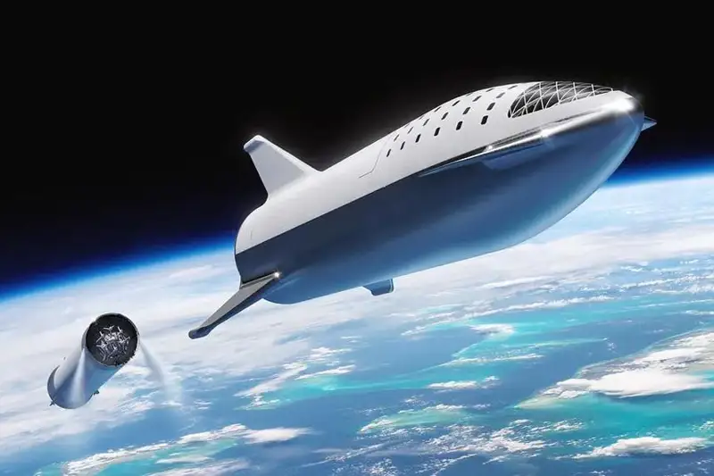 يلون ماسك بورتىنا 100 ادام سىياتىن Starship عارىش كەمەسىن كورسەتتى
