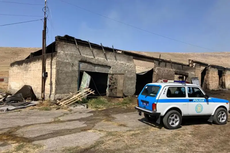 Túrkistan oblysynda eki qoranyń órtenýine baılanysty qylmystyq is qozǵaldy