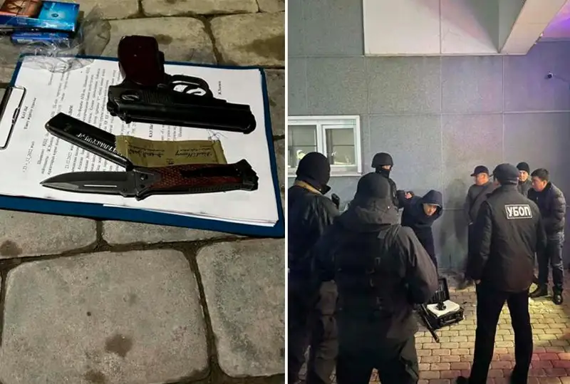 Вооруженного вымогателя задержали в Шымкенте