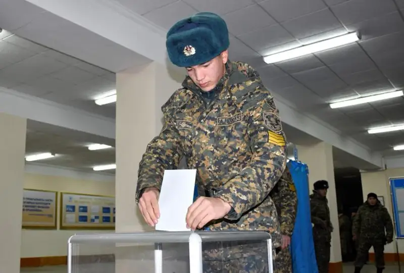 В Академии Нацгвардии в Петропавловске завершили голосование