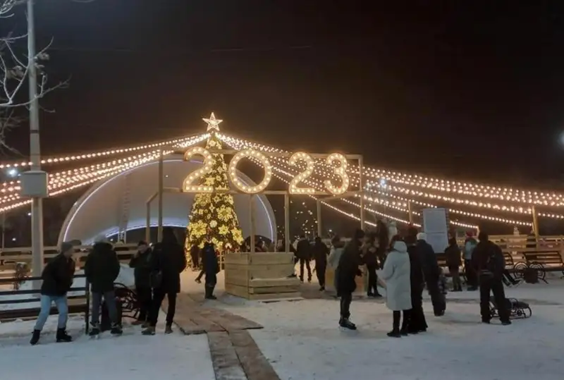 В новогоднюю ночь для карагандинцев пройдет праздничная программа в Центральном парке