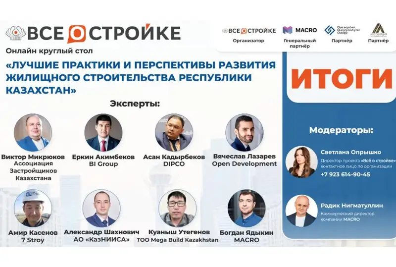 Застройщики РК впервые приняли участие в популярном российском проекте «Все о стройке»