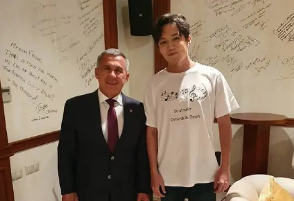 ديماش قۇدايبەرگەن تاتارستان پرەزيدەنتىمەن كەزدەستى