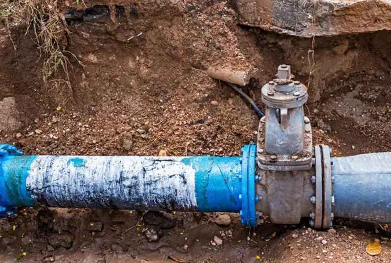 Очередная авария произошла на водопроводе в Петропавловске