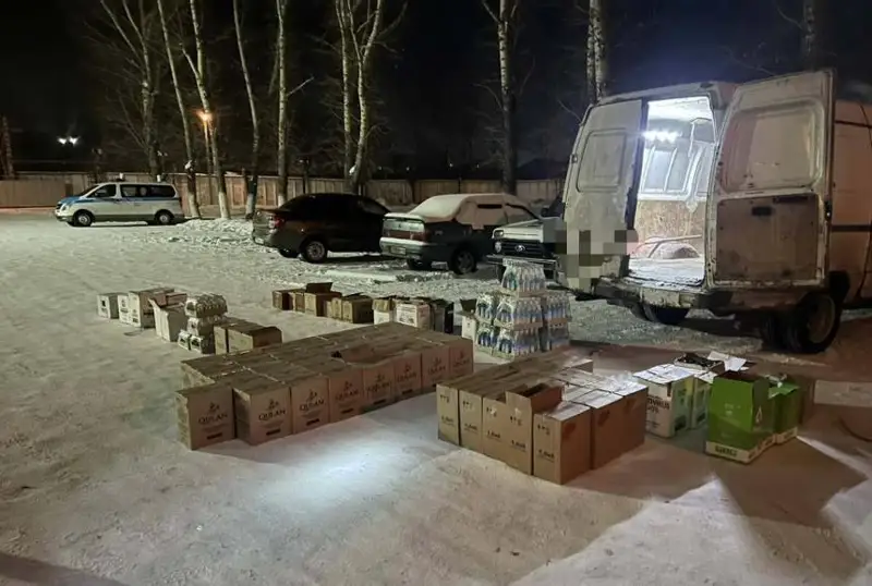 Крупную партию немаркированного алкоголя изъяли в Семее