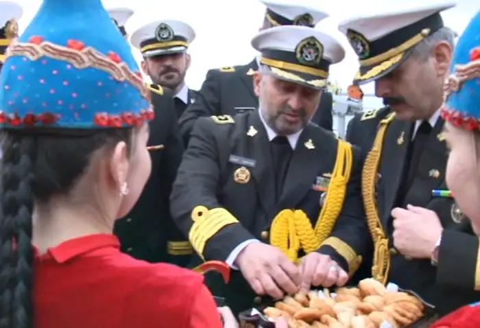 Ақтау теңіз айлағына ирандық әскери кемелер аялдады