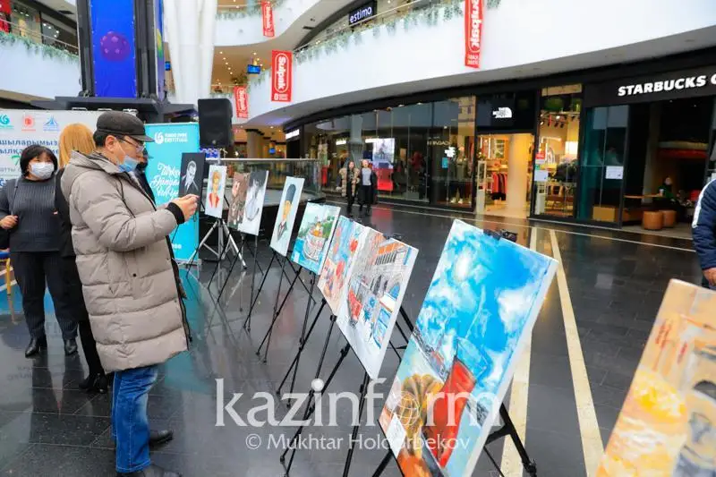 ەلوردادا تۇركيا مادەنيەتىن ارقاۋ ەتكەن جاس سۋرەتشىلەردىڭ كورمەسى اشىلدى