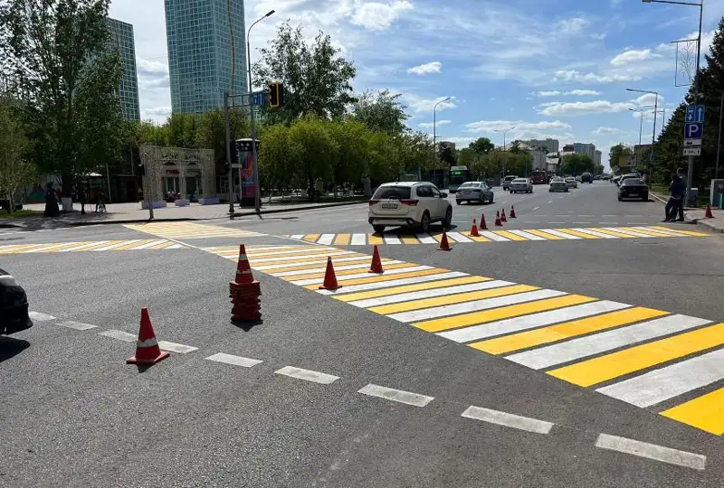 Второй диагональный пешеходный переход появился в столице