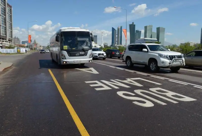 Bus Lane запустили по улице Нажимеденова в Нур-Султане
