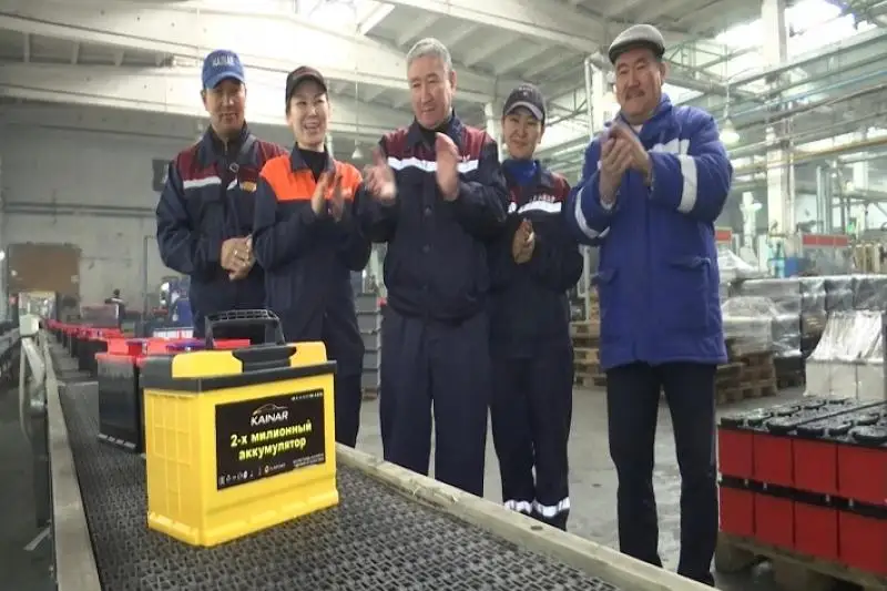 Талдықорғандағы аккумулятор зауыты рекордтық өнім шығарды