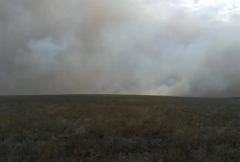 Батыс Қазақстанда далалық жер өртеніп жатыр