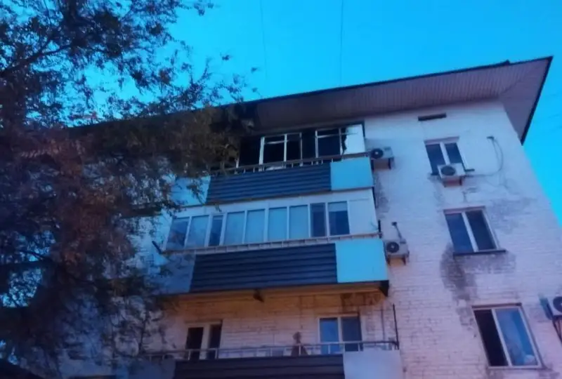 Пожар в многоэтажке произошел в Талдыкоргане