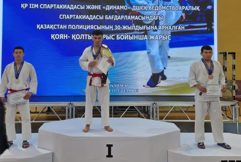 Полицейский из Костаная победил на чемпионате МВД РК