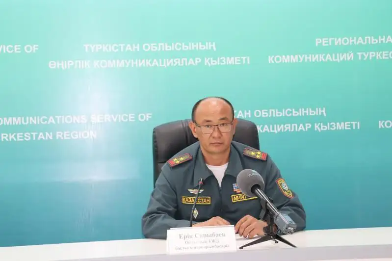 Эвакуировано 50 человек во время паводков в Туркестанской области