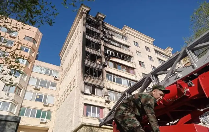 Девятиэтажный дом горел в Актобе