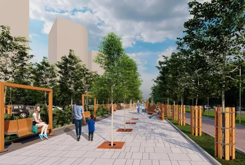Новое общественное пространство появится в столичном районе Сарыарка