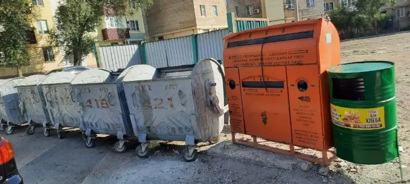 Специальные контейнеры для остатков хлеба установили в Атырау