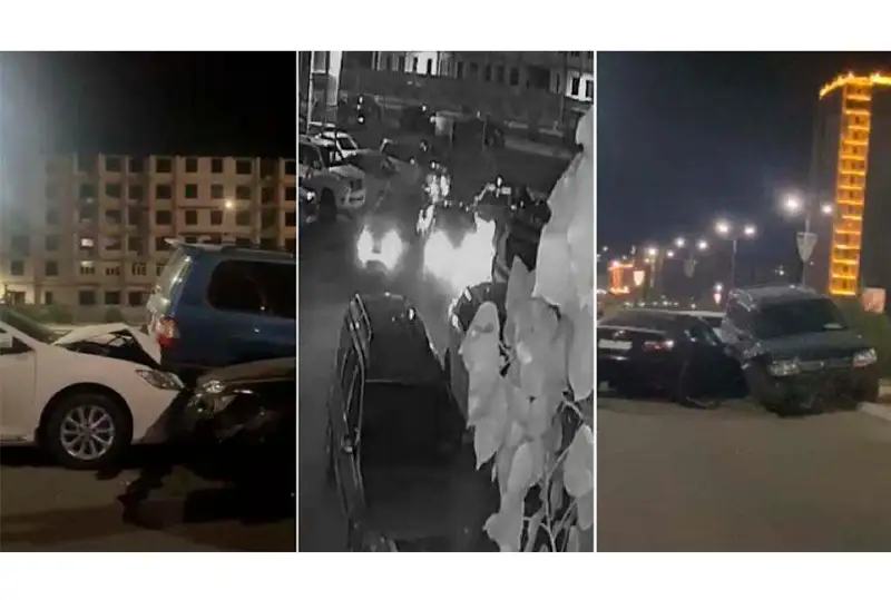 Aqtaýda ishimdik ishken júrgizýshi qozǵalyssyz turǵan 6 kólikti soqty