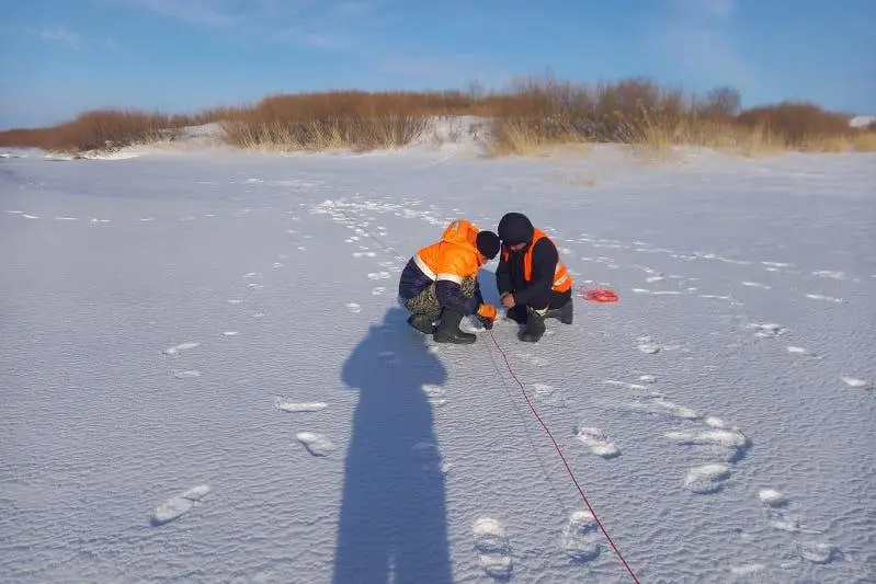 Ледовзрывные работы начались в Акмолинской области