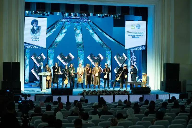 تالدىقورعاندا جامبىل جابايەۆتىڭ 175 جىلدىعىنا وراي حالىقارالىق ايتىس ءوتتى