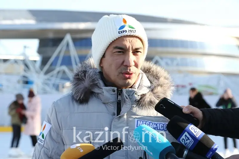 Астанада жебе пішіндес мұз айдыны ашылды