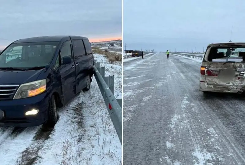 Более 30 ДТП произошло из-за непогоды в Павлодарской области