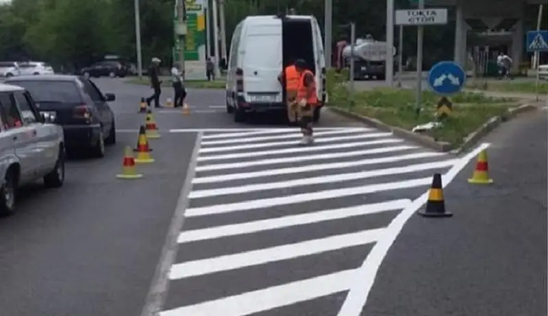 Новая дорожная разметка появится в Таразе
