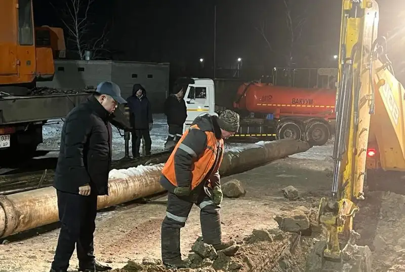 Pavlodardaǵy aqaý shyqqan jylý jelisi búgin tolyqtaı jóndelip bitedi