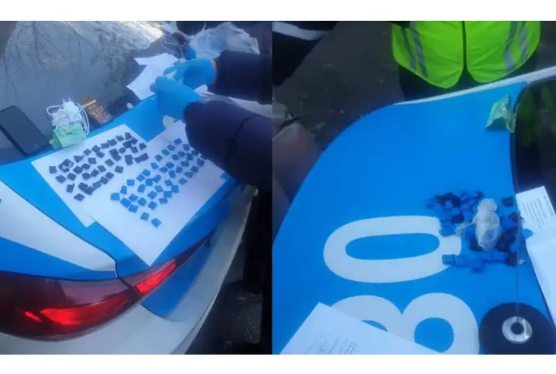 Крупного наркодельца задержали с поличным патрульные полицейские Алматы