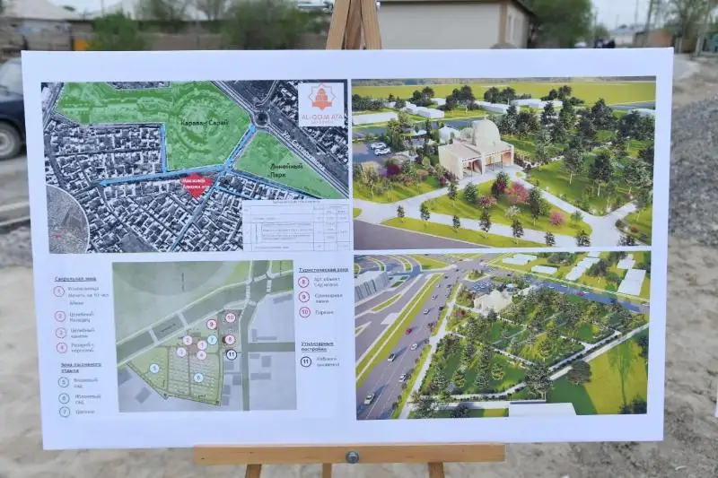 Более ста новых объектов строится в Туркестане