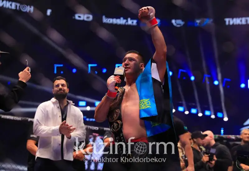 Казахстанец Дияр Нургожай завоевал пояс Eagle FC