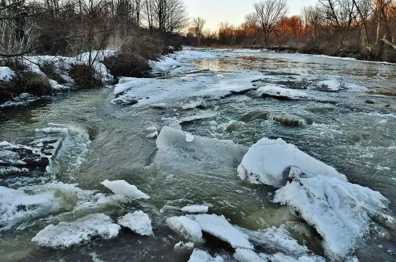 Вода поднимается за счет притоков в реке Есиль в СКО