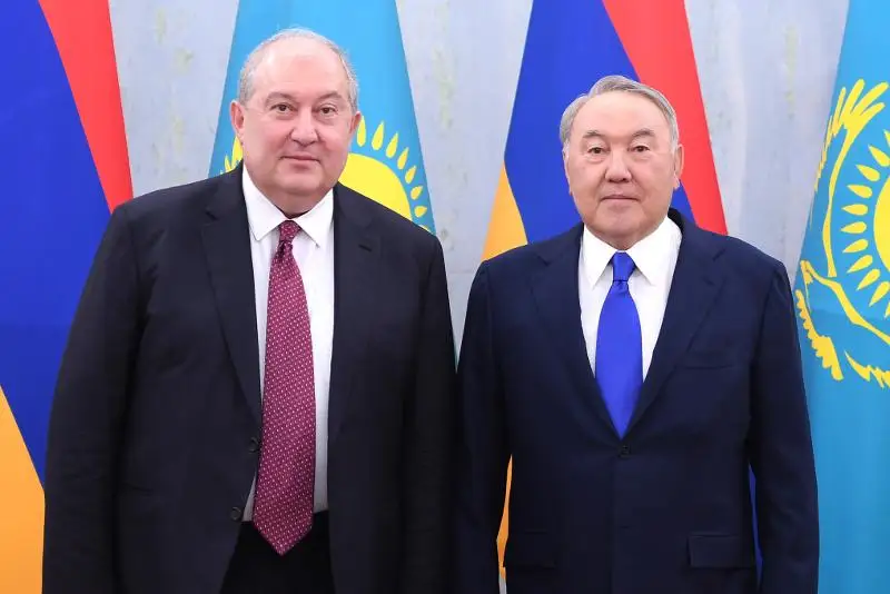 Президент Армении направил поздравительное послание Елбасы